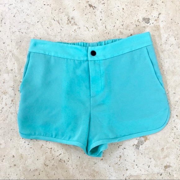 Rag & Bone Jess Track Shorts Size 0 Aqua EUC - Picture 2 of 4